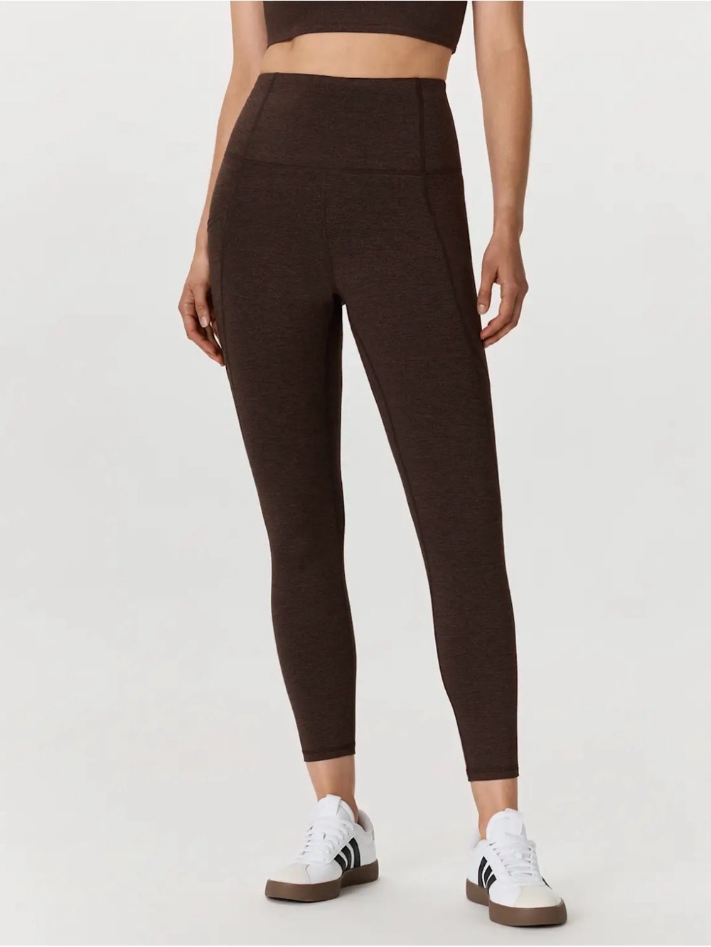 Quince Chocolate High-Rise Leggings NWOT